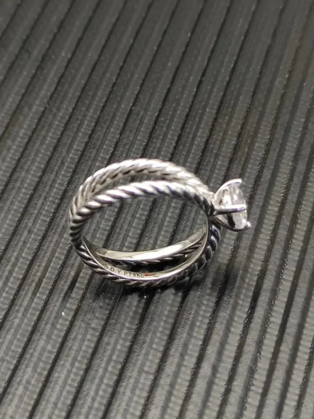 David Yurman interlocking diamond ring